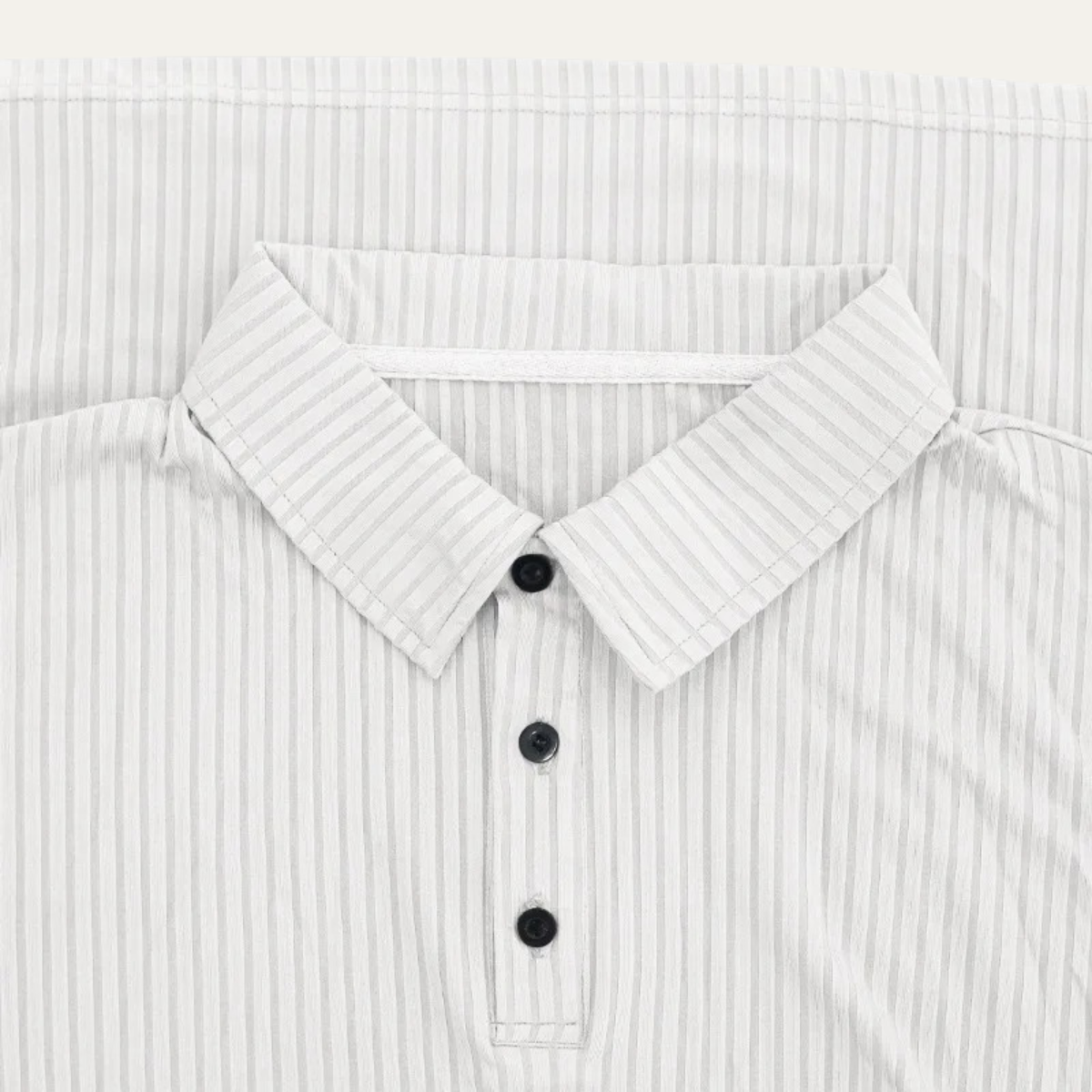 Soren | Men's Ribbed Polo Shirt Black Long Sleeve