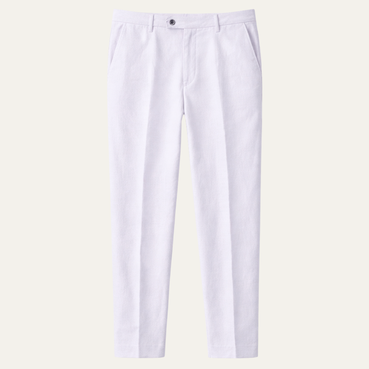 Ash | Men's Linen Pants White Relaxed Fit