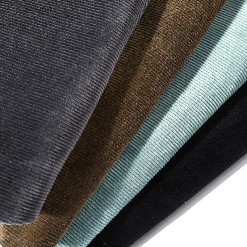 Axel | Men's Corduroy Pants Black Straight Leg
