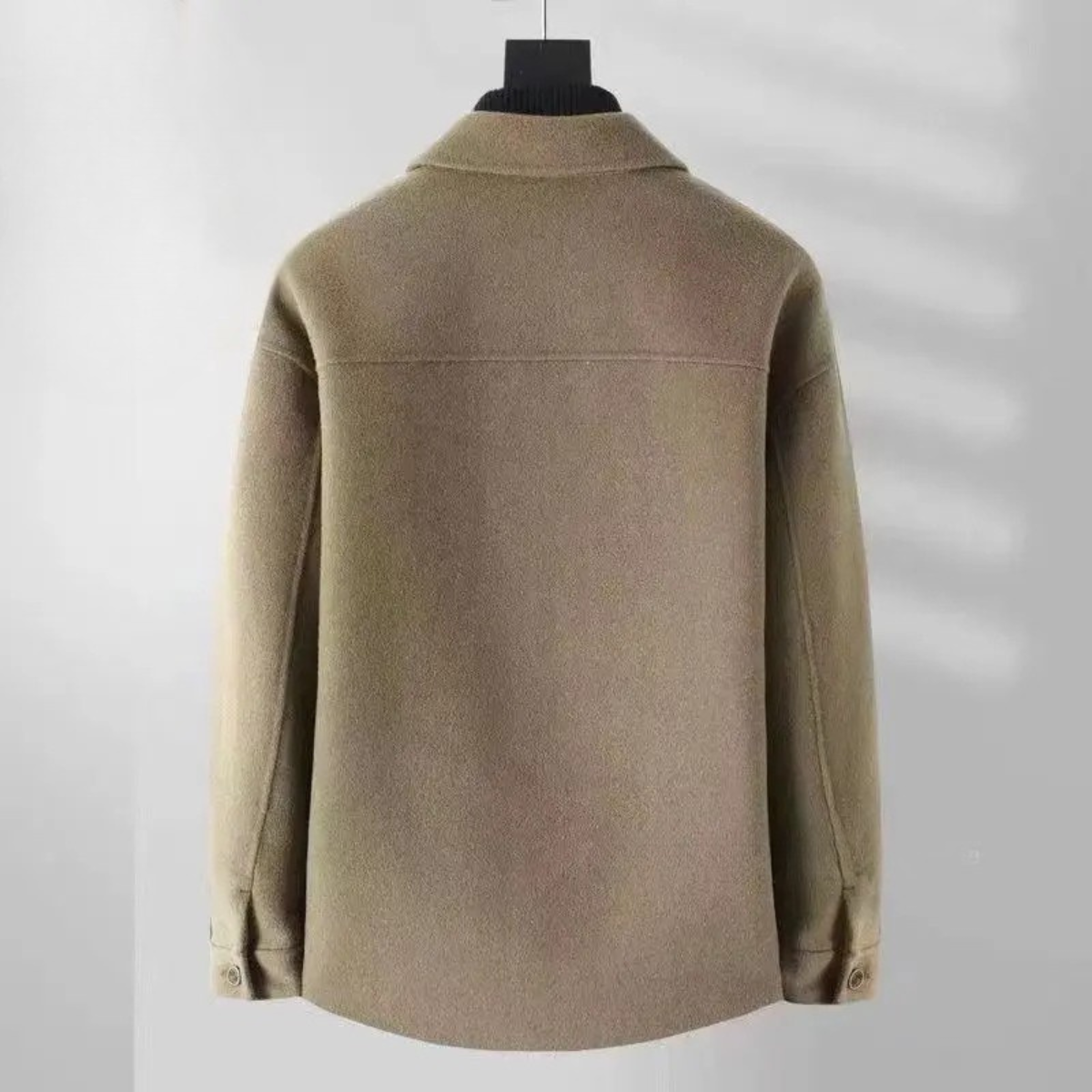 Callum | Men's Wool Casual Blazer Beige Button Front