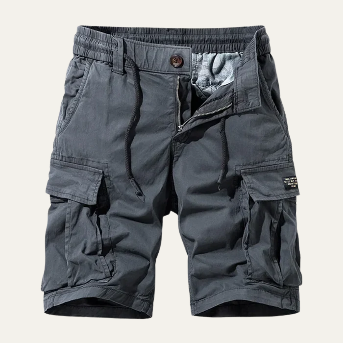 Callum | Men's Cargo Shorts Khaki Multiple Pockets