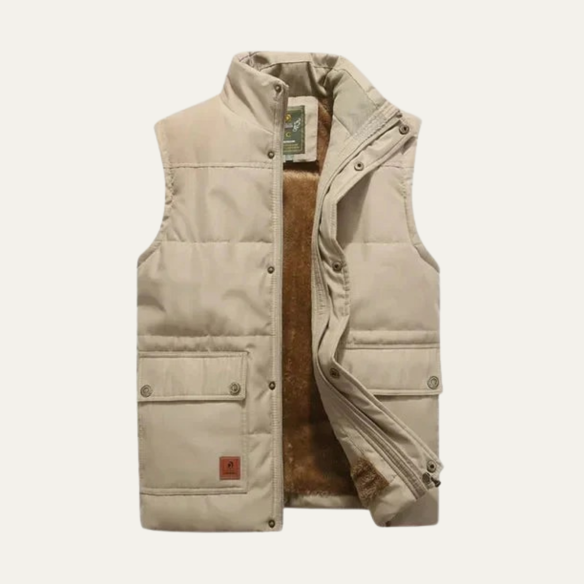Rowan | Men's Puffer Vest Navy Down Filled Quilted Utility Pockets