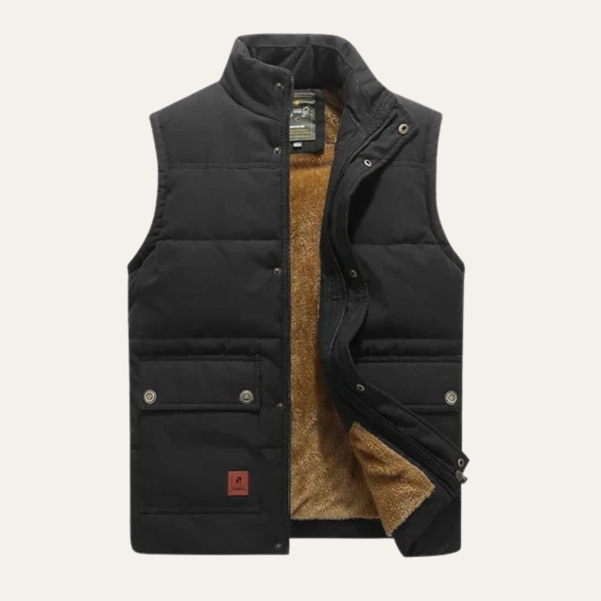 Rowan | Men's Puffer Vest Navy Down Filled Quilted Utility Pockets