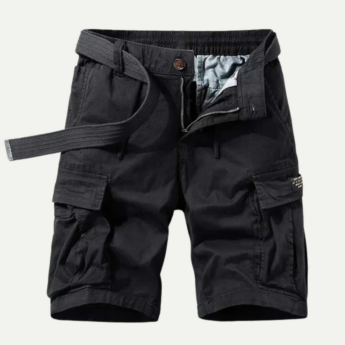 Callum | Men's Cargo Shorts Khaki Multiple Pockets