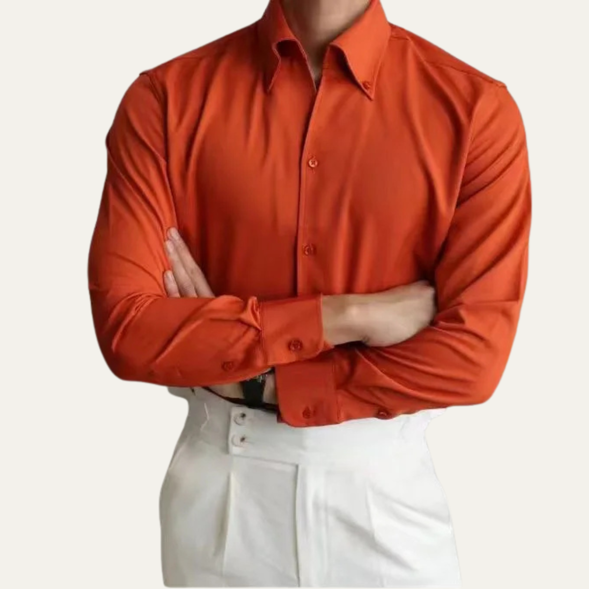 Axel | Men's Dress Shirt Black Button Down Long Sleeve