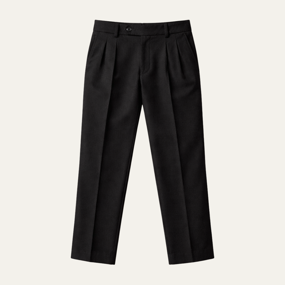 Sage | Men's Pleated Dress Pants Black