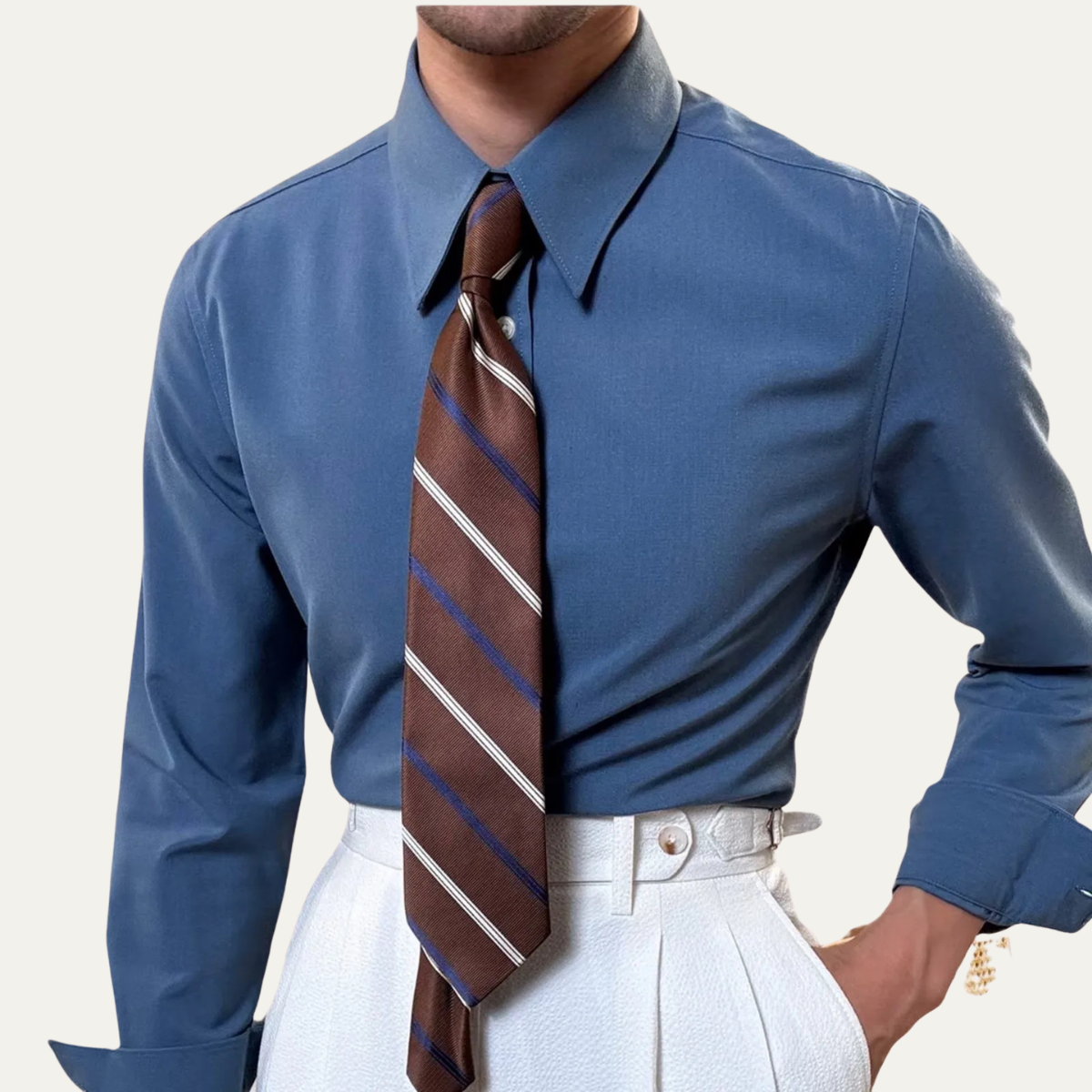 Axel | Men's Dress Shirt Black Long Sleeve Button Up