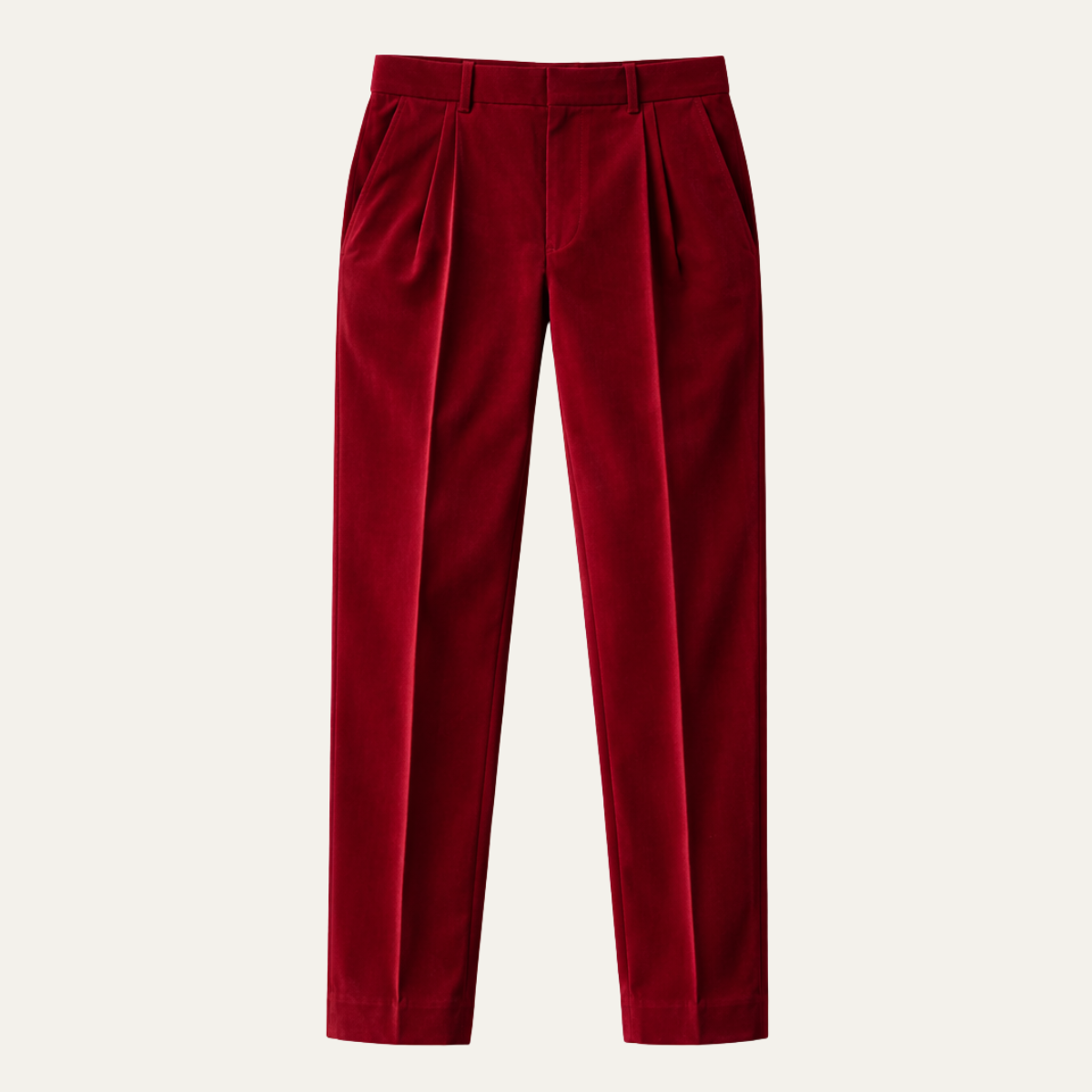 Jasper | Men's Pleated Dress Pants Burgundy