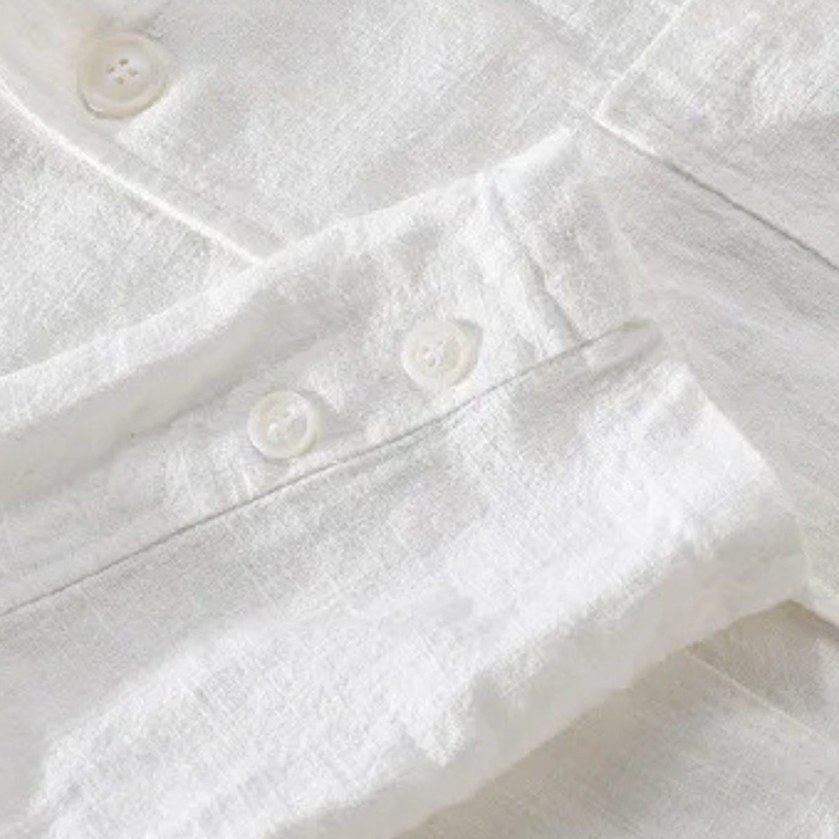 Beau | Men's Linen Blazer White Casual Button Up