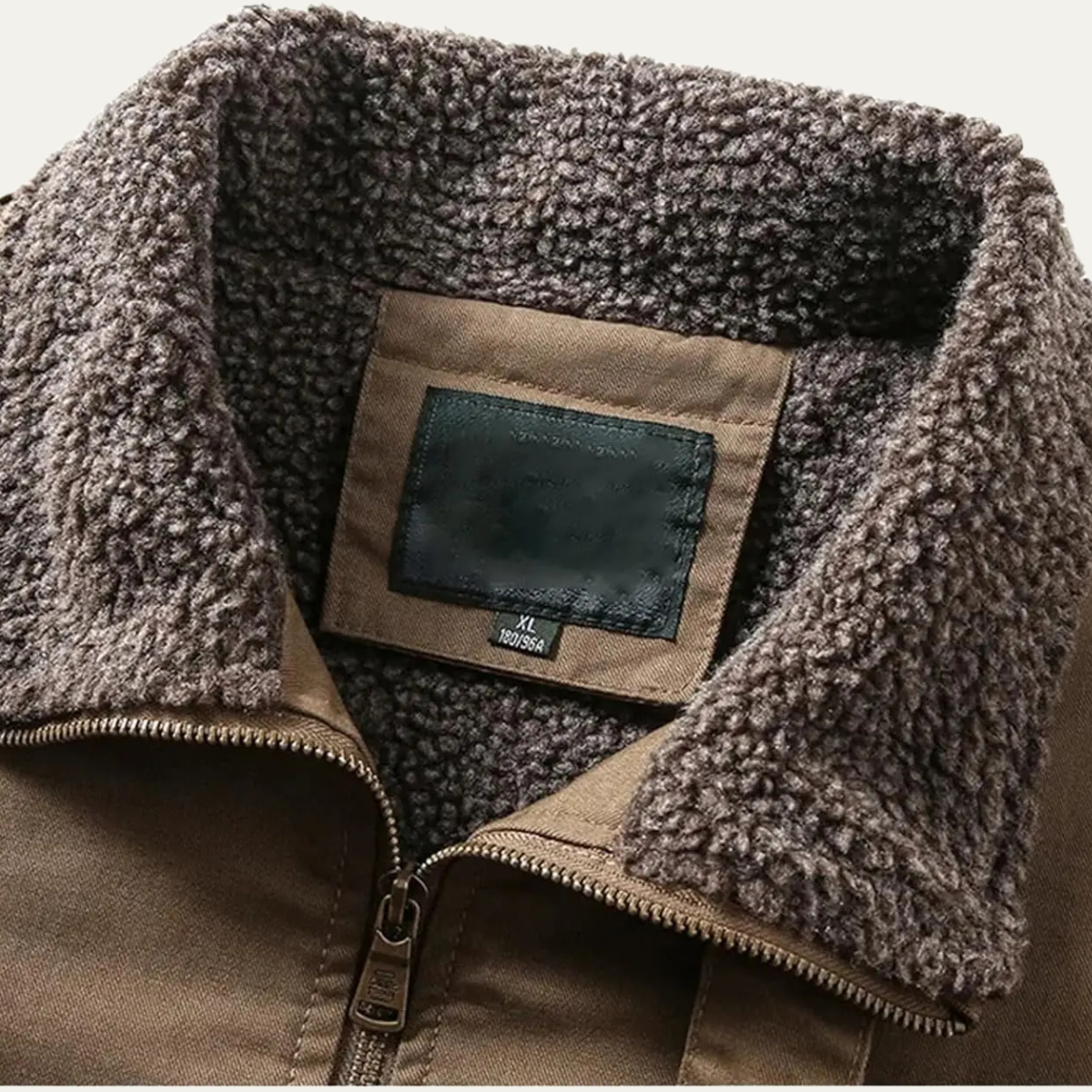 Sage | Men's Black Bomber Jacket Sherpa Lined Warm Winter