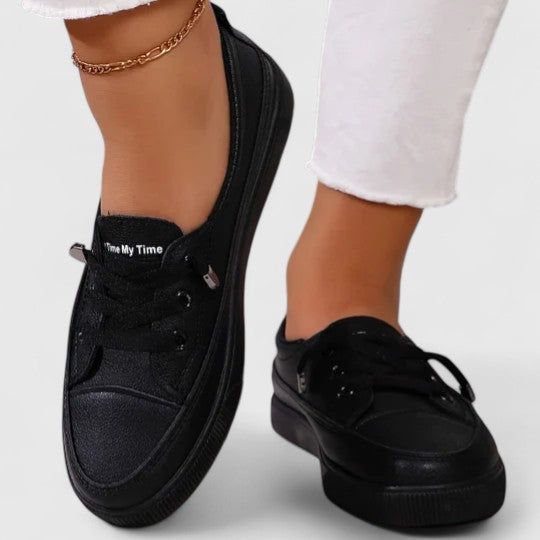 Ivy | Women's White Canvas Lace Up Sneaker Casual