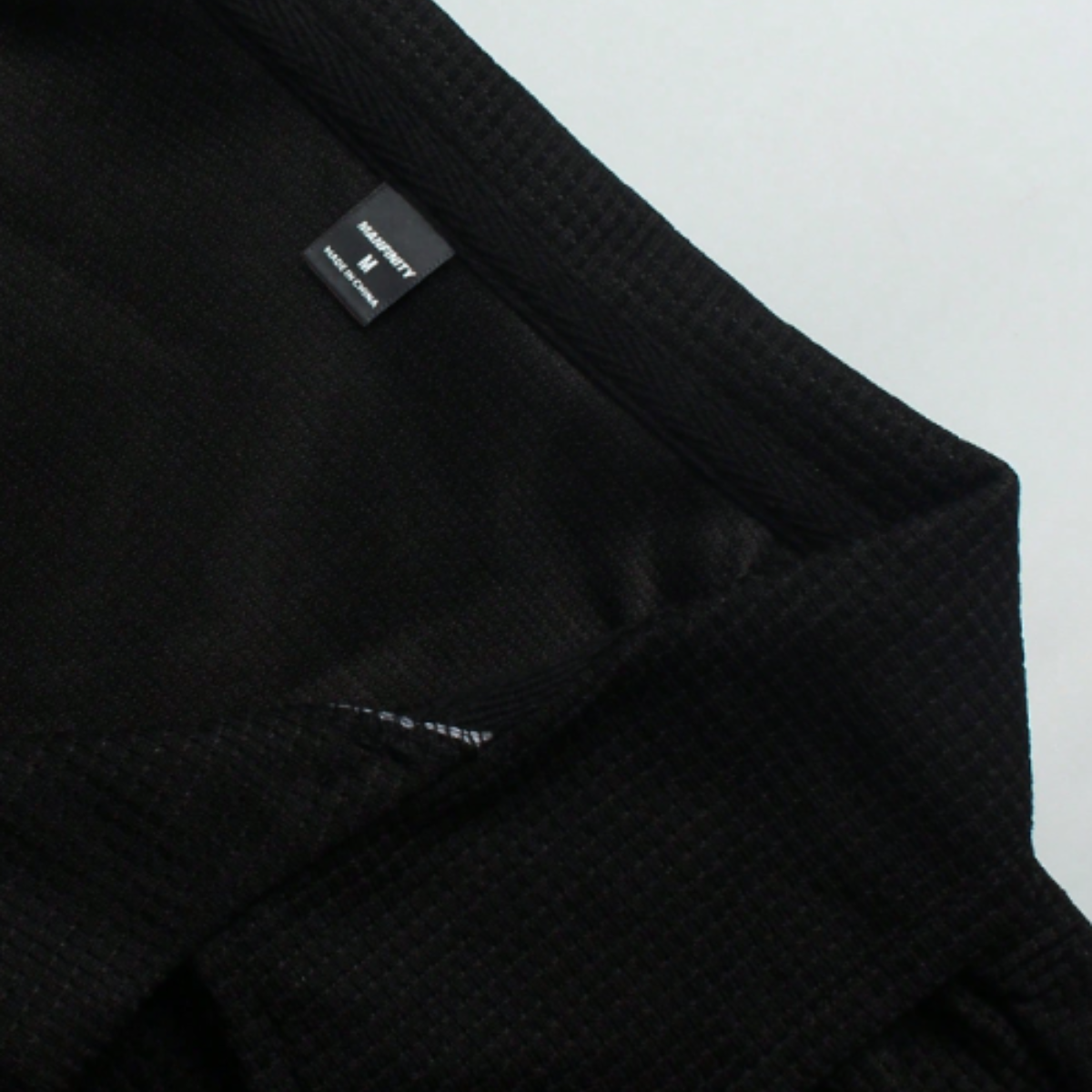 Beau | Men's Sweatsuit Black Polo Shirt Shorts Set