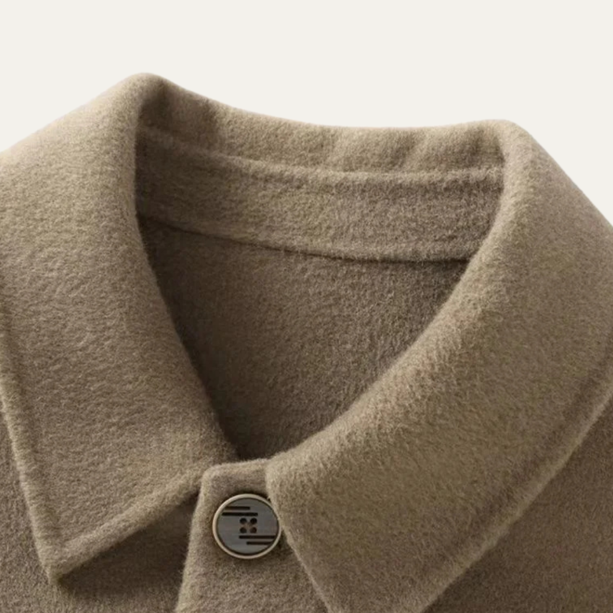 Callum | Men's Wool Casual Blazer Beige Button Front