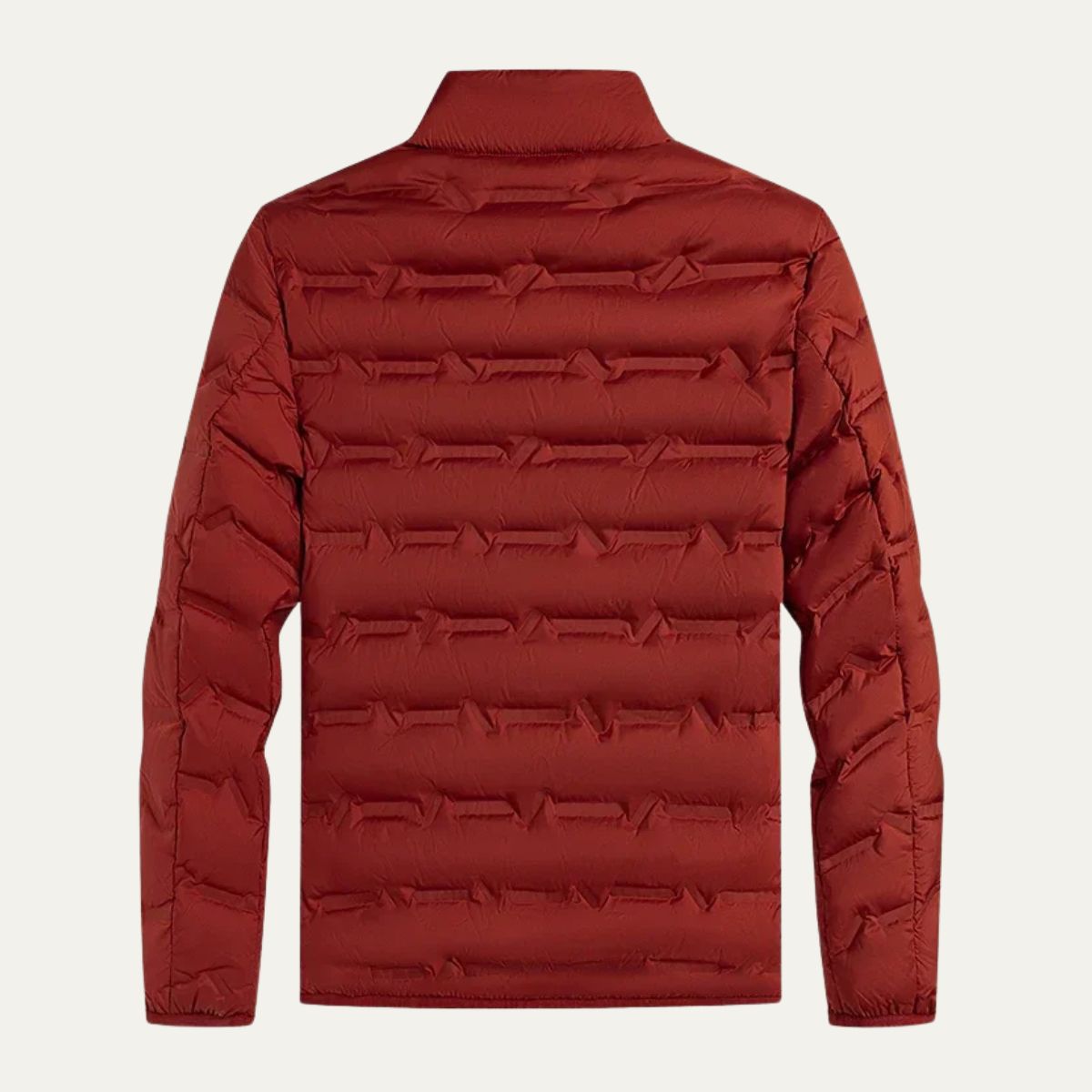 Kael | Men's Puffer Jacket Rust Red Quilted Warmth