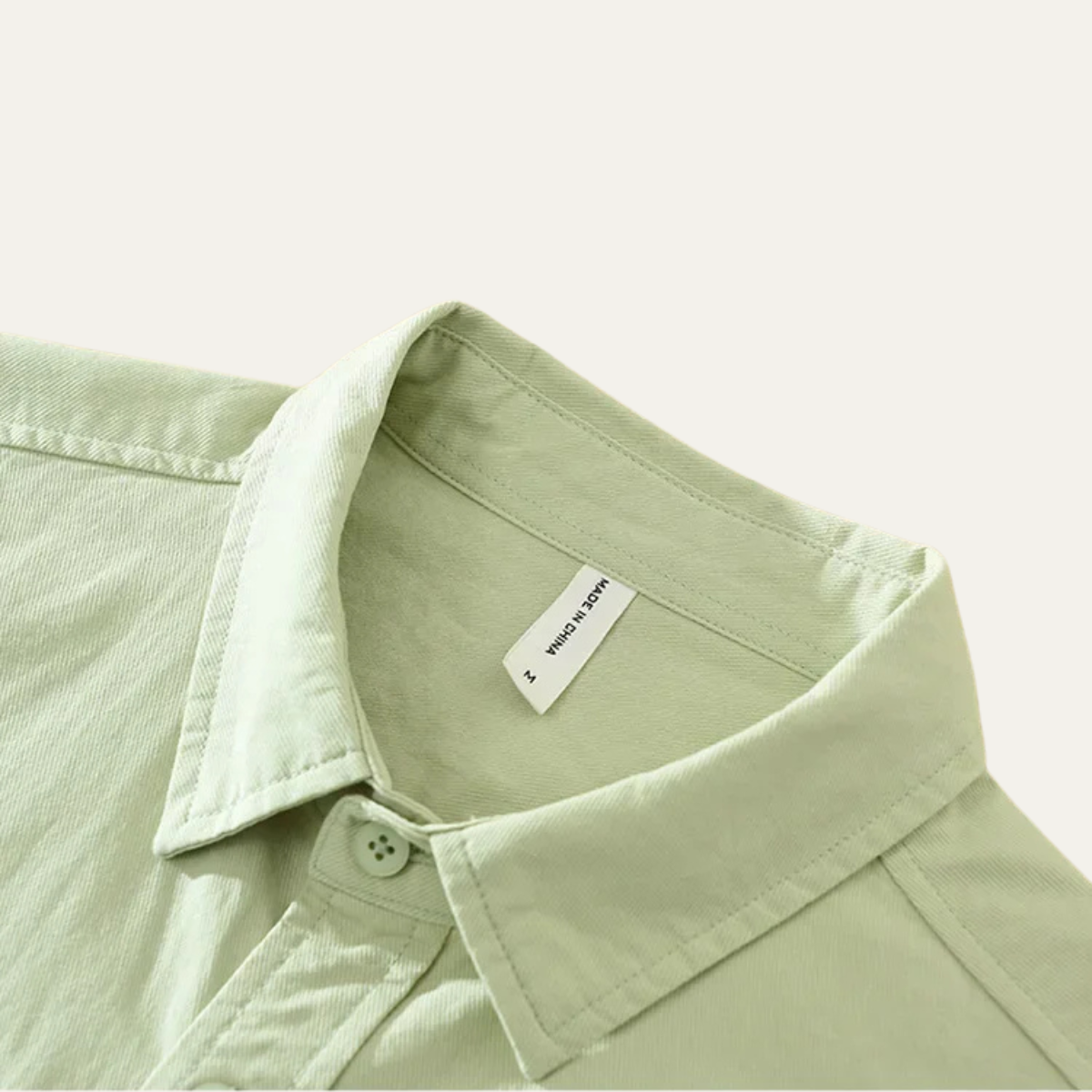 Sage | Men's Short Sleeve Button Up Shirt Light Green