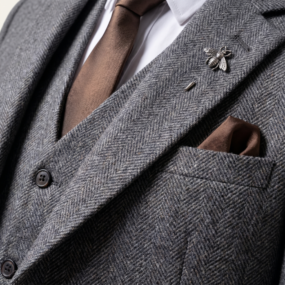 Jasper | Men's Three Piece Suit Tweed Slim Fit
