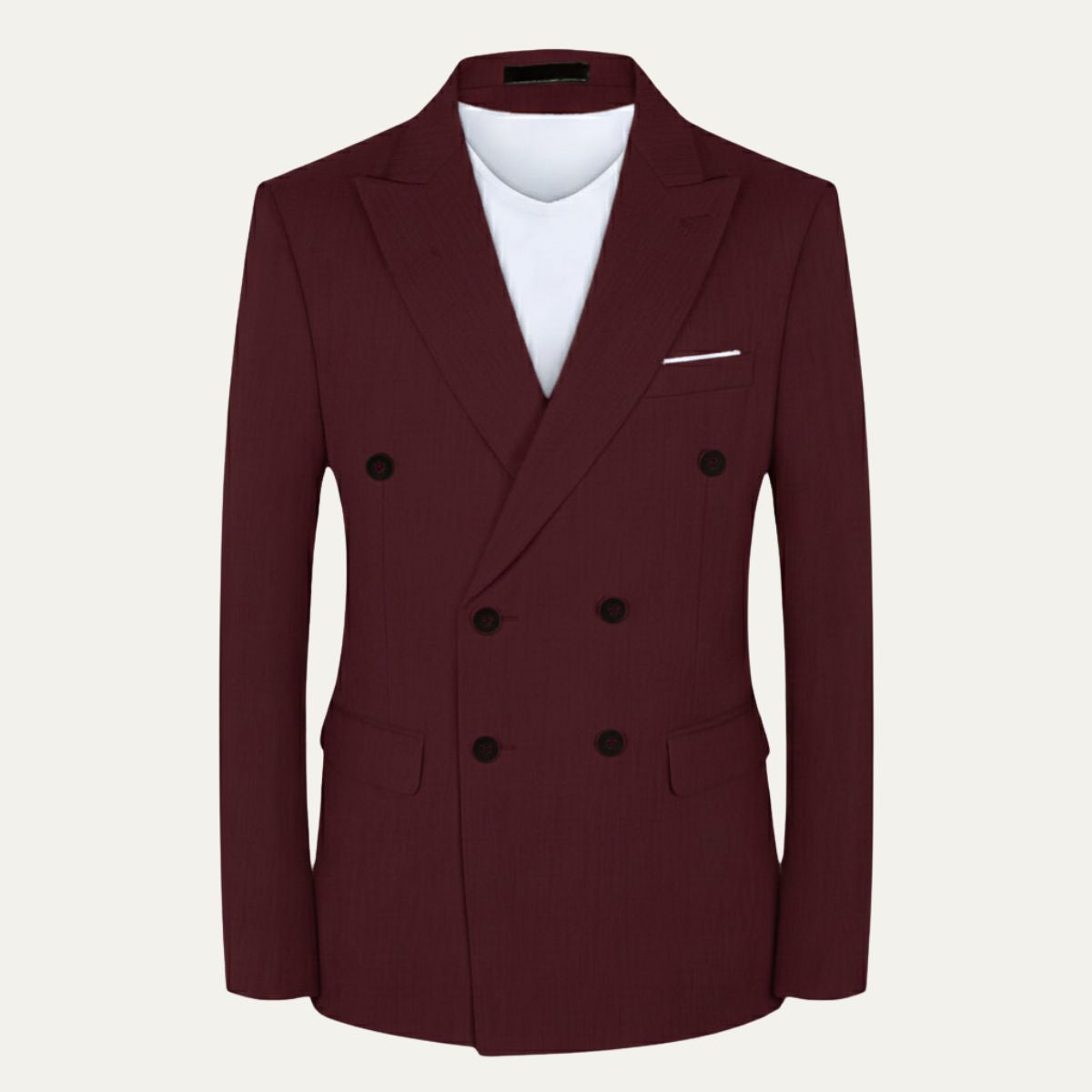 Ezra | Men's Double Breasted Blazer Navy Pinstripe