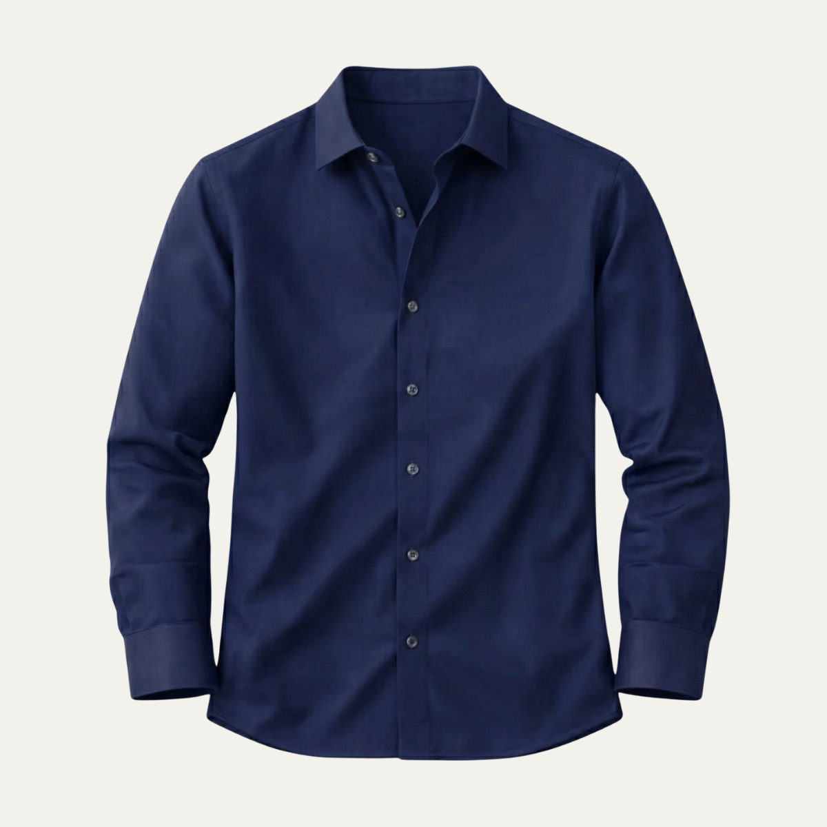 Kai | Men's Blue Button Down Shirt Long Sleeve Fitted