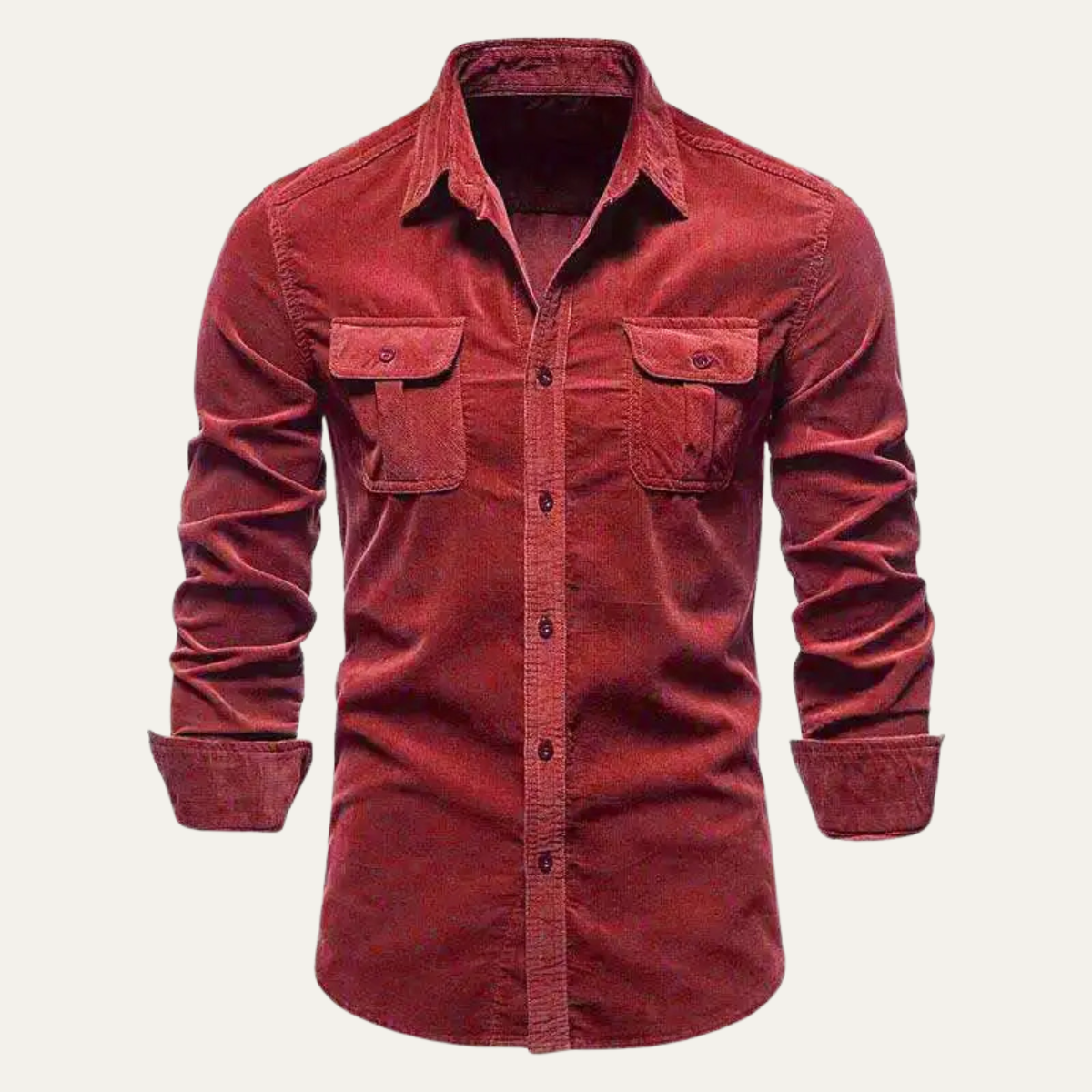 Ezra | Men's Denim Shirt Navy Long Sleeve Casual Button Up
