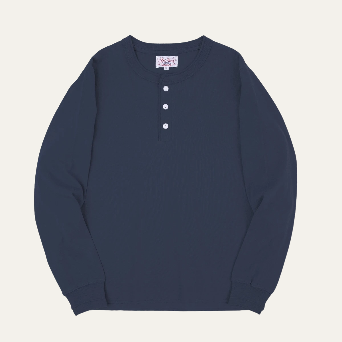 Ash | Men's Henley Shirt Olive Long Sleeve Casual