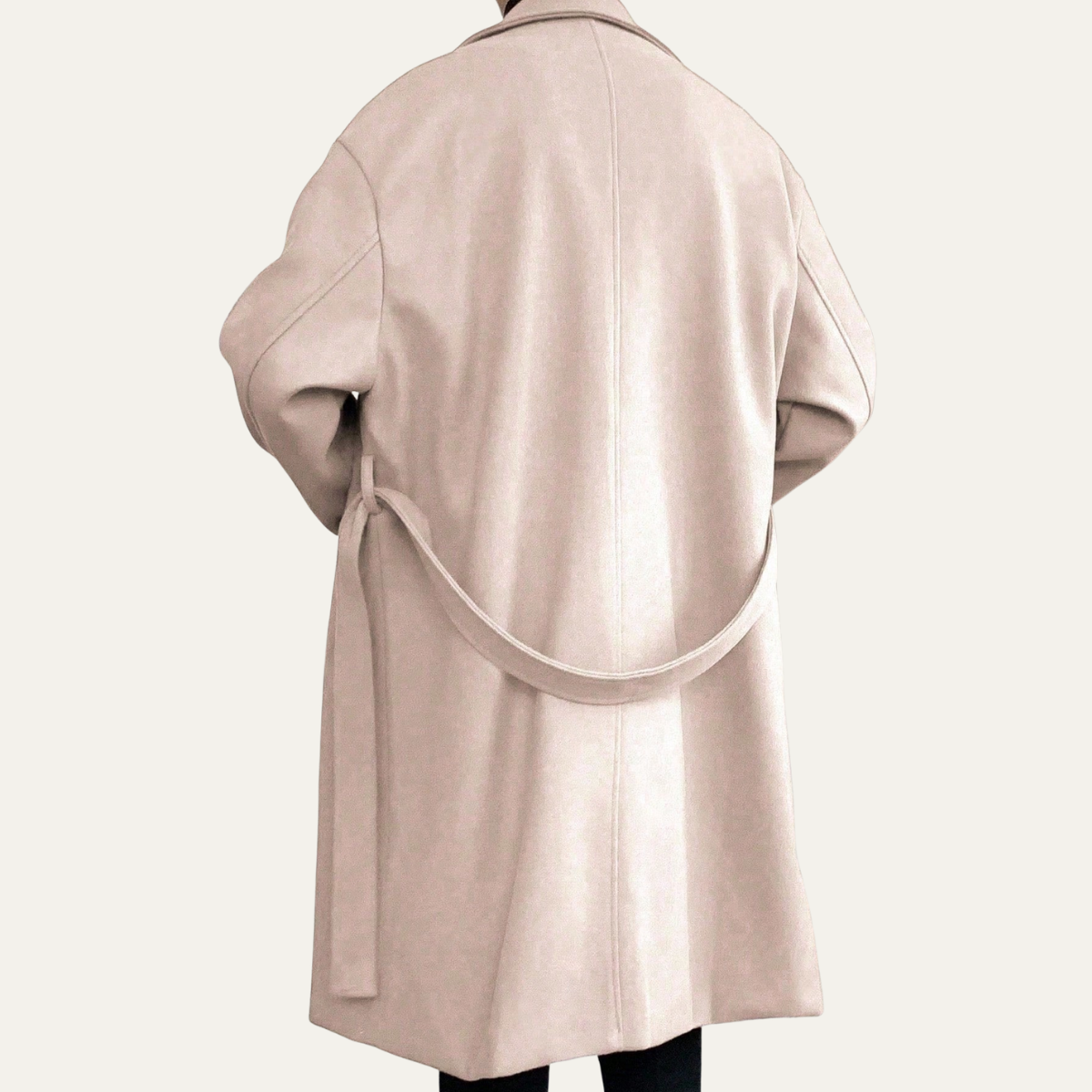 Nash | Men's Wool Overcoat Black Long