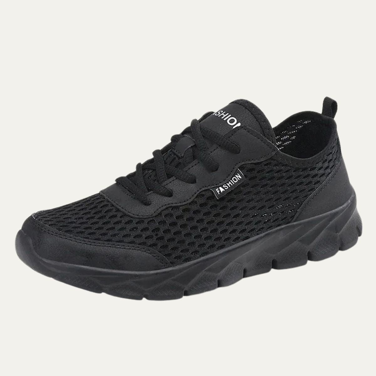 York | Men's Mesh Athletic Running Sneaker Black Lightweight