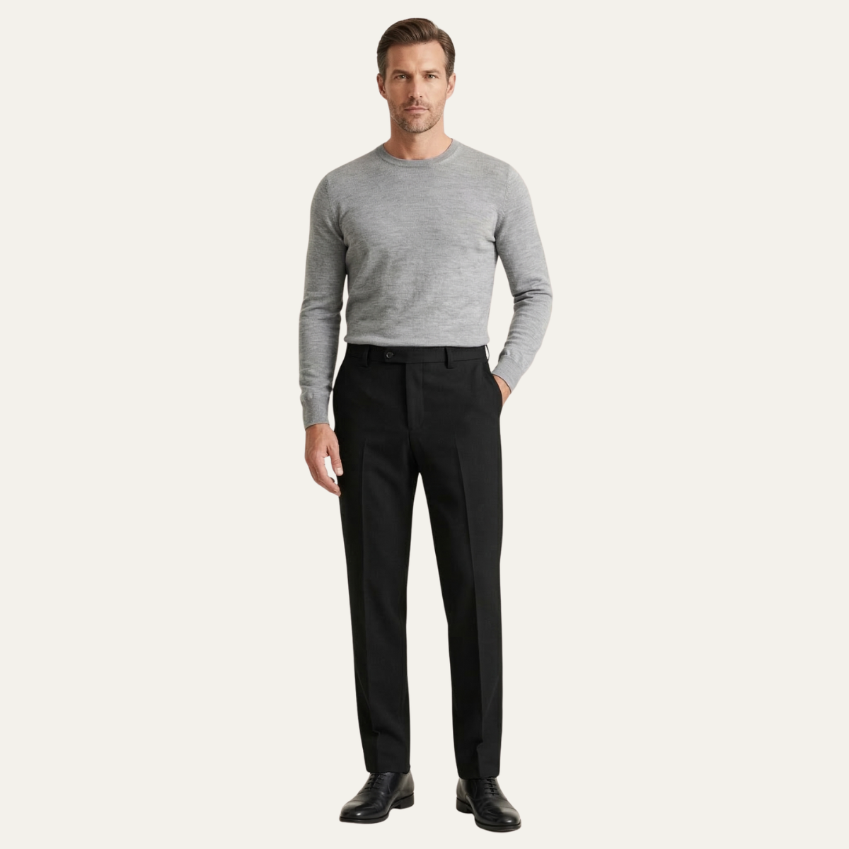 Sage | Men's Tailored Dress Pants Black