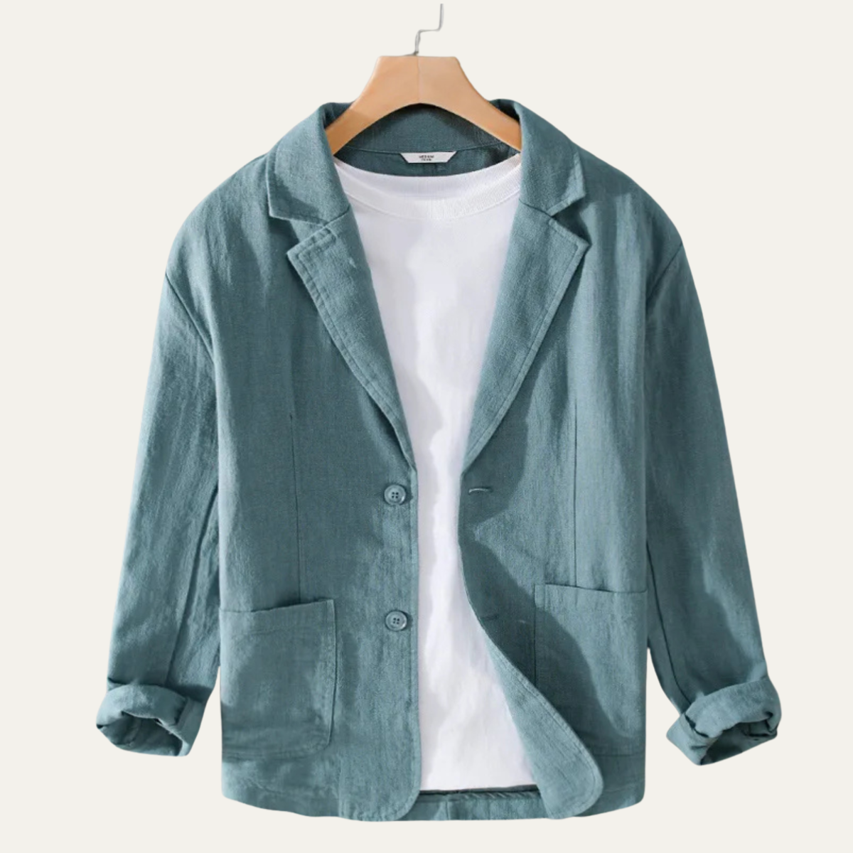 Callum | Men's Casual Linen Blazer Beige