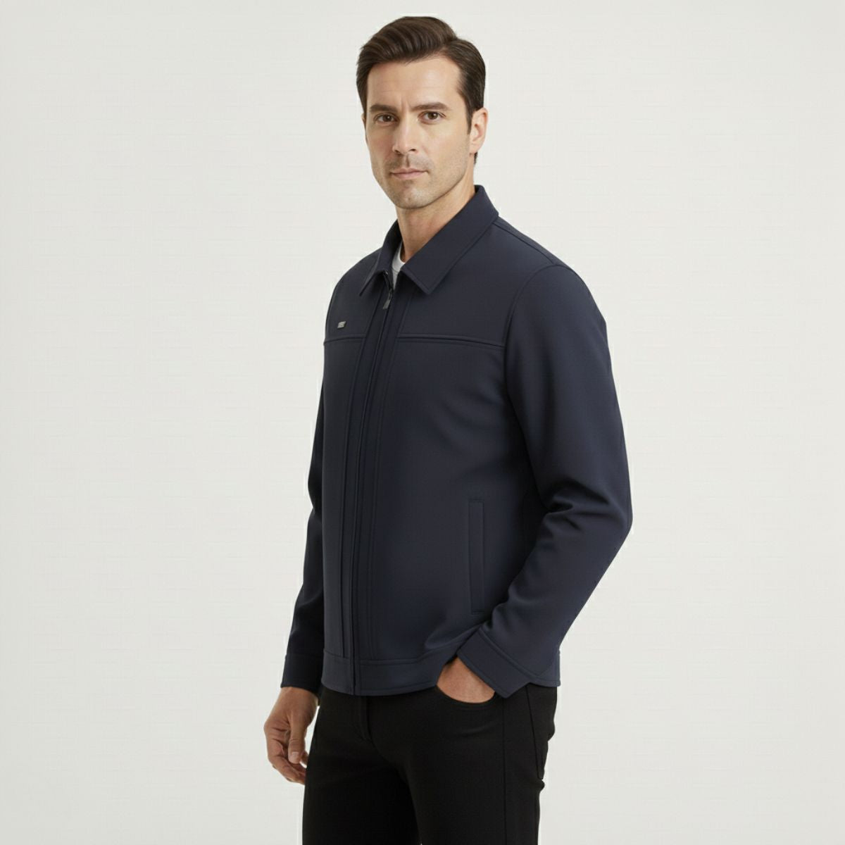 Axel | Men's Casual Harrington Jacket Brown