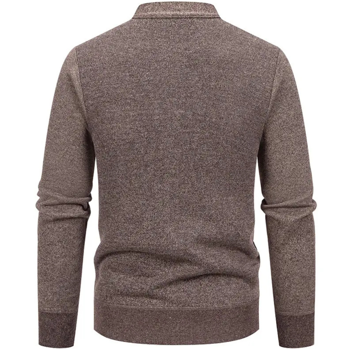 Beck | Men's Cable Knit Cardigan Taupe Button Front
