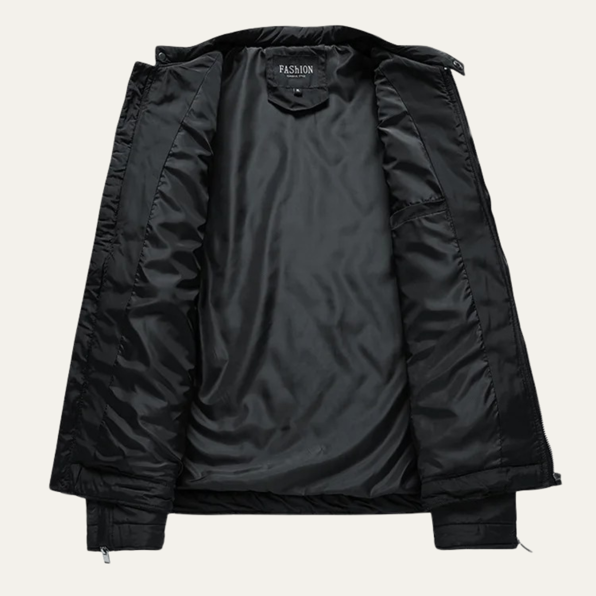 Axel | Men's Quilted Jacket Black