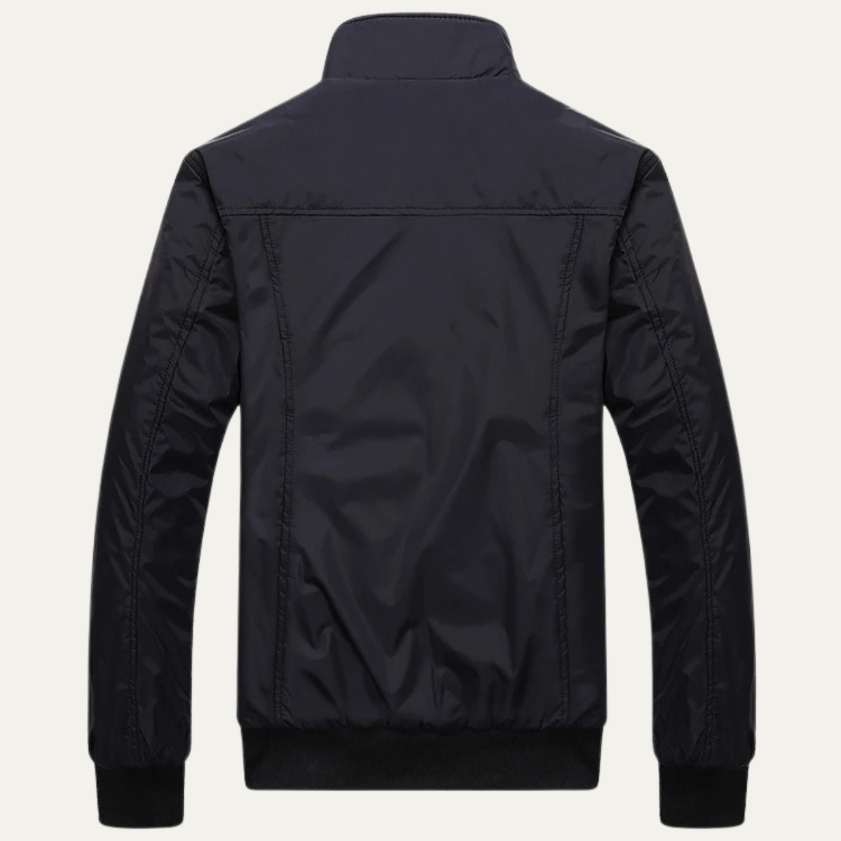 Vance | Men's Lightweight Bomber Jacket Black Plaid Lined
