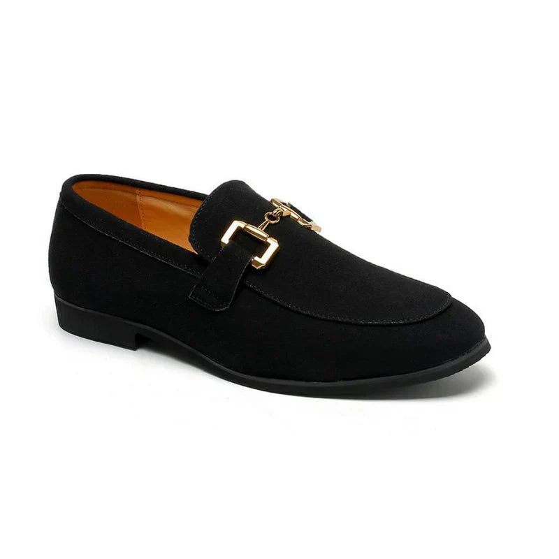 Knox | Men's Suede Loafers Cream Slip On Shoes