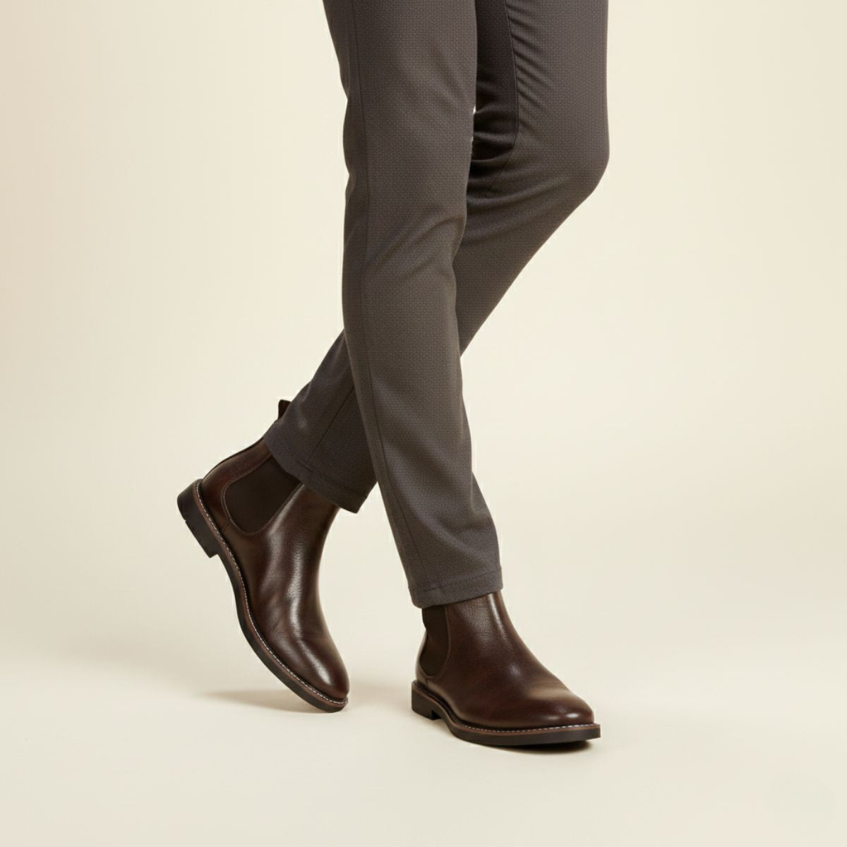 Bram | Men's Leather Chelsea Boots Brown