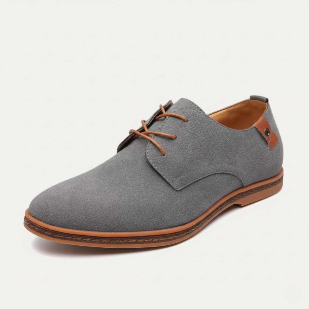 Stella | Men's Suede Oxford Shoes Black Lace Up