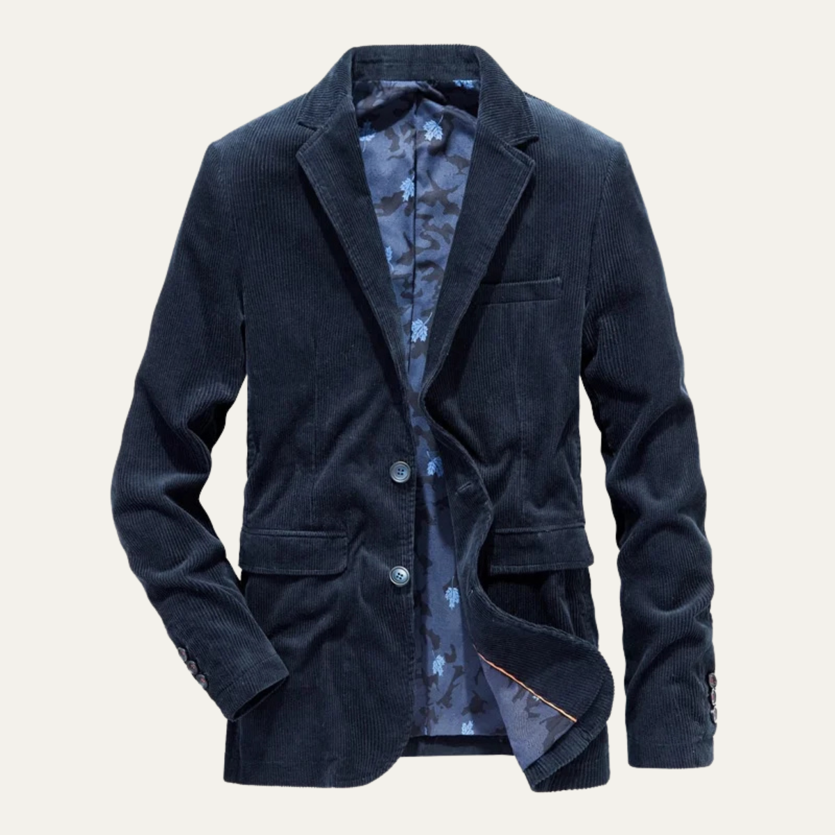 Beau | Men's Casual Corduroy Blazer Brown Button Up
