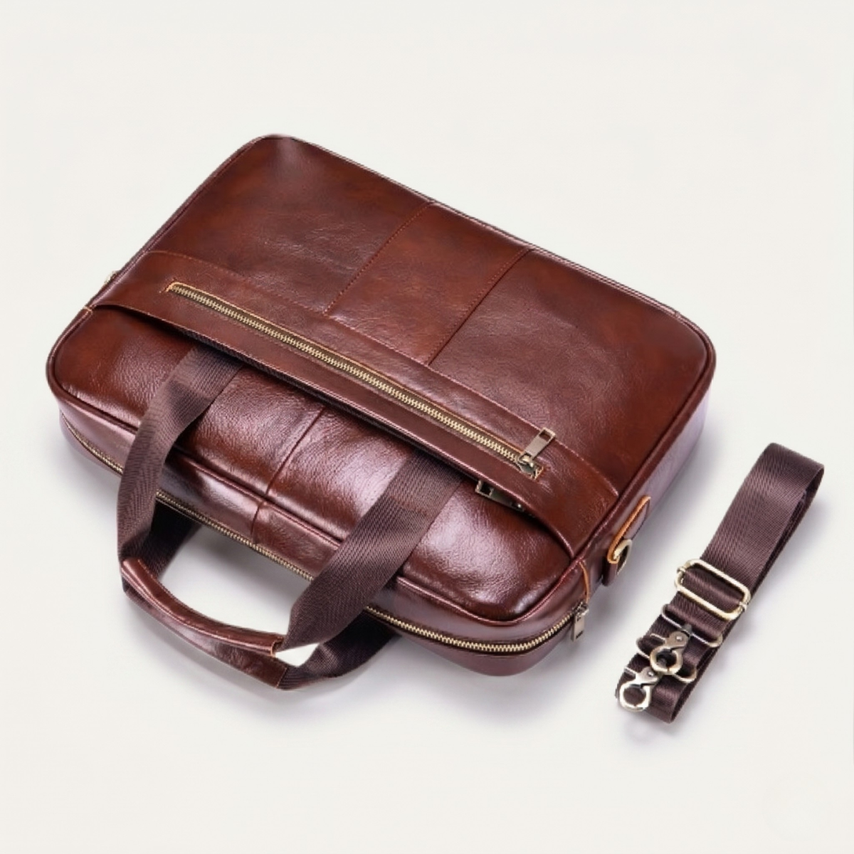 Rouen leather shoulder bag