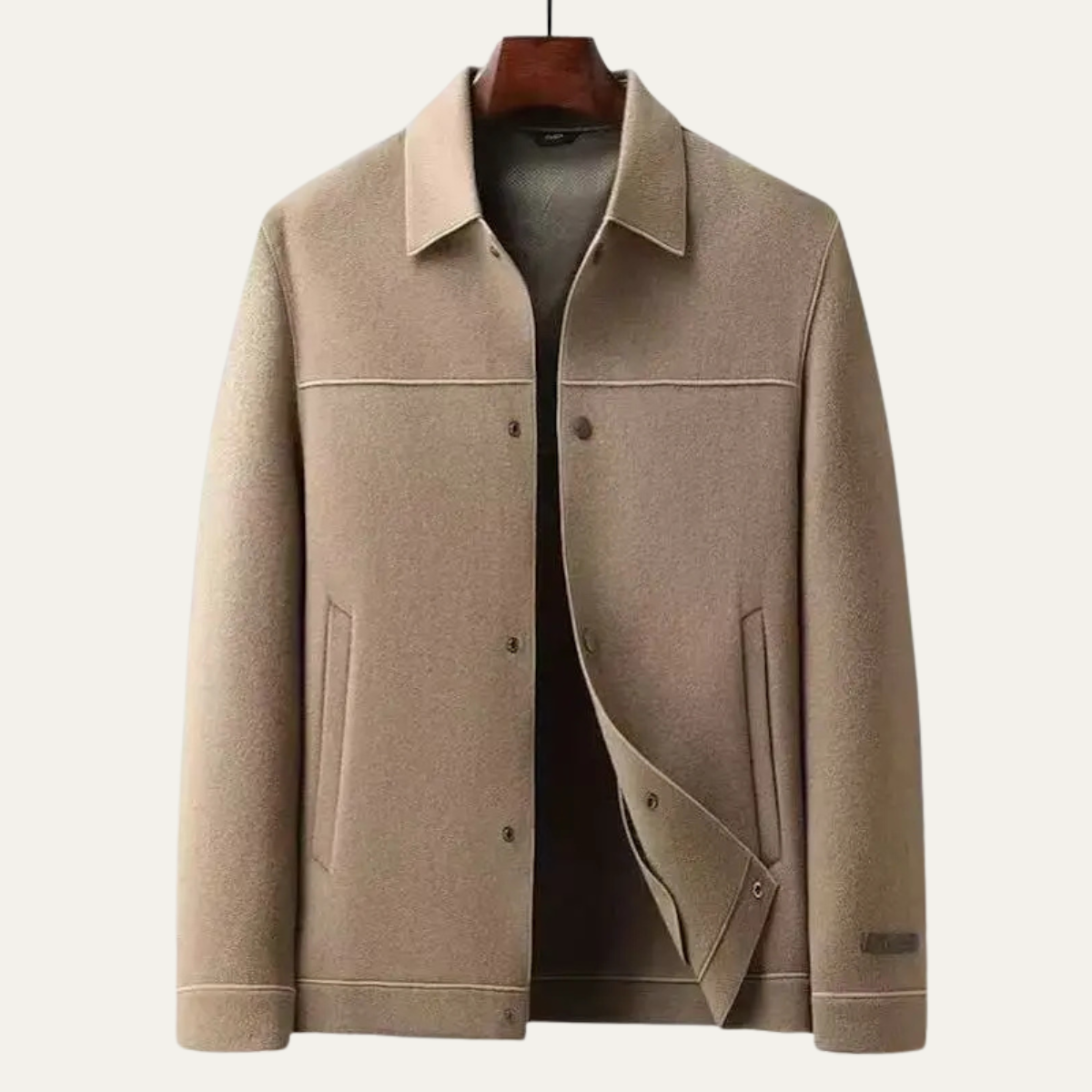 Nash | Men's Smart Casual Wool Overshirt Gray