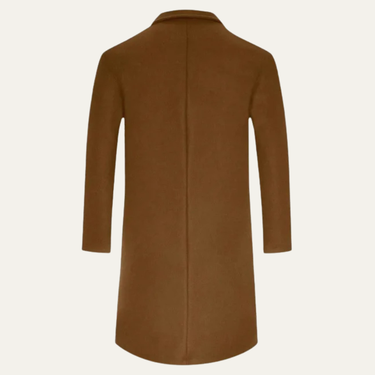 Callum | Men's Wool Overcoat Brown Classic Tailored