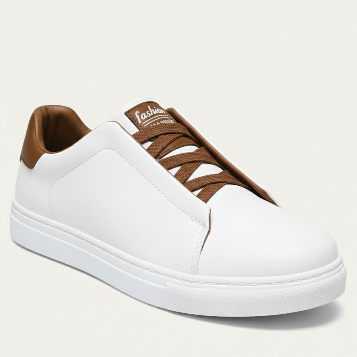 Luca | Men's Leather Sneaker Navy White Sole