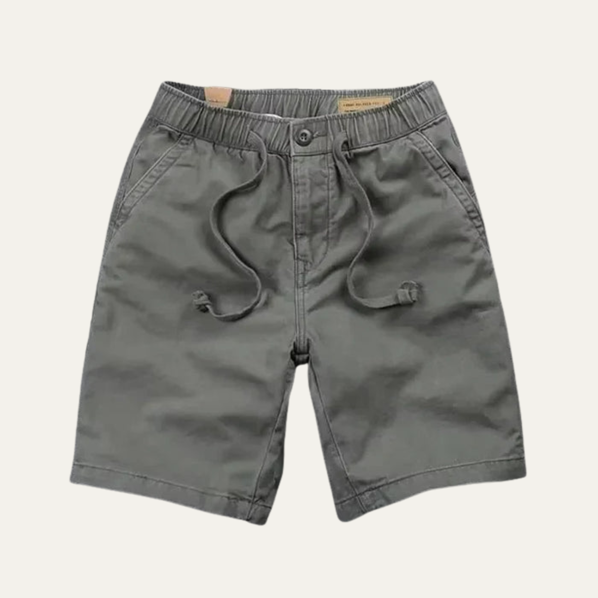 Axel | Men's Casual Chino Shorts Olive Green Drawstring