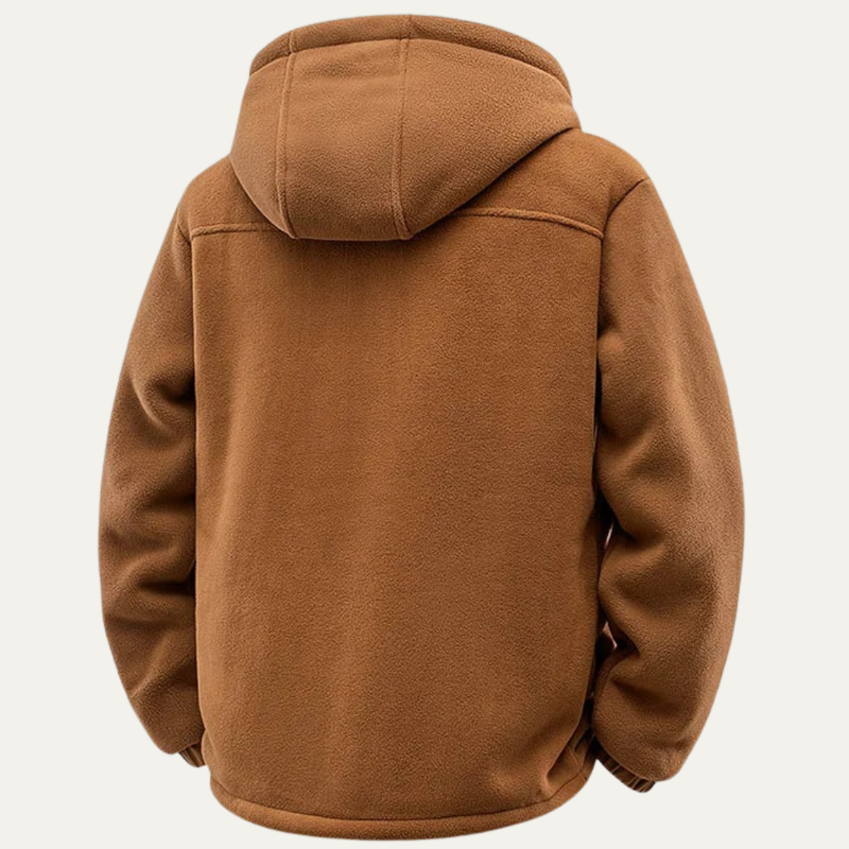 Jude | Men's Sherpa Fleece Lined Hooded Jacket Camel