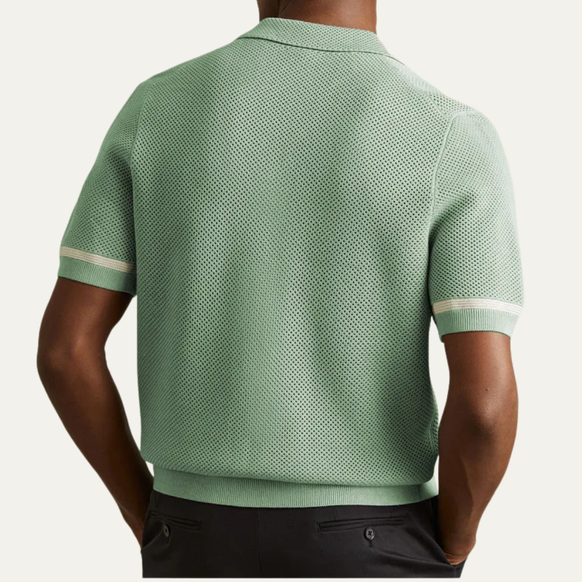 Sage | Men's Casual Knit Button Up Shirt Mint Green