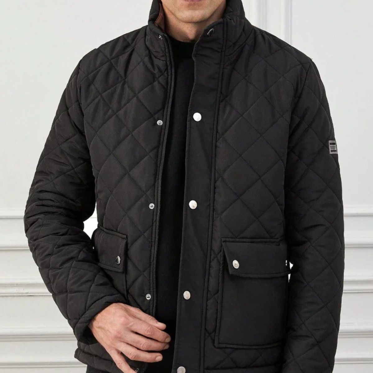 Axel | Men's Quilted Jacket Black