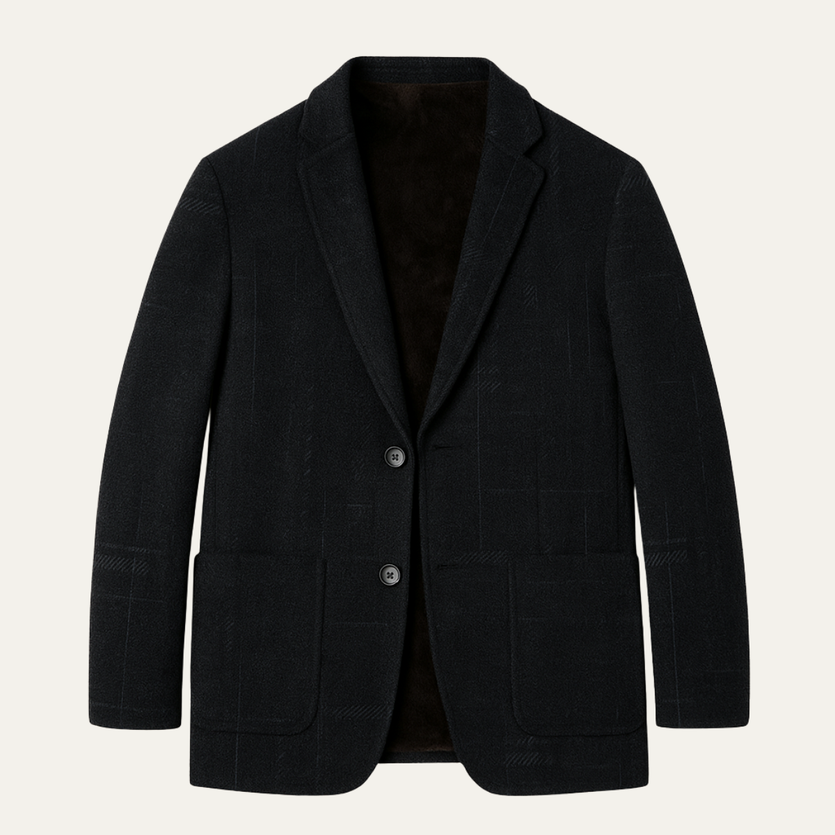Bram | Men's Casual Wool Blazer Charcoal Gray Button Front
