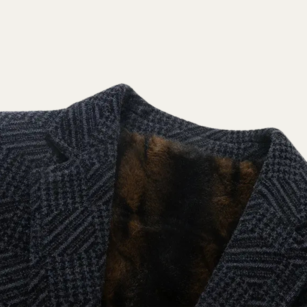 Axel | Men's Textured Blazer Charcoal Gray Fleece Lined