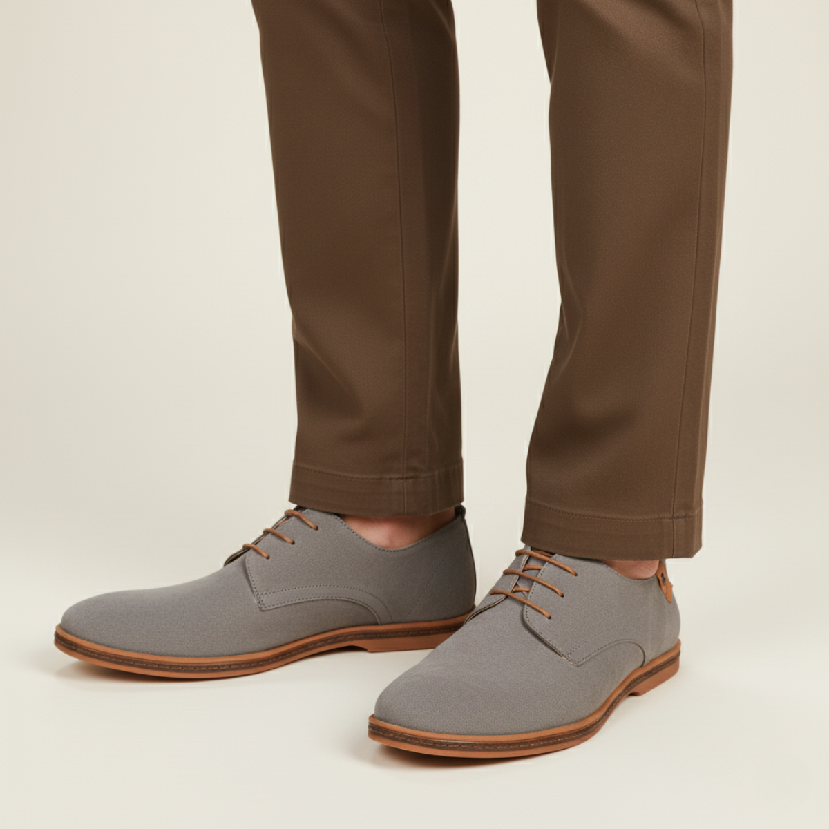 Stella | Men's Suede Oxford Shoes Black Lace Up