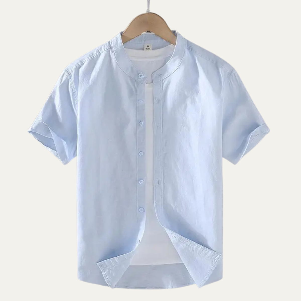 Easton | Men's Casual Denim Button Up Shirt Navy Short Sleeve