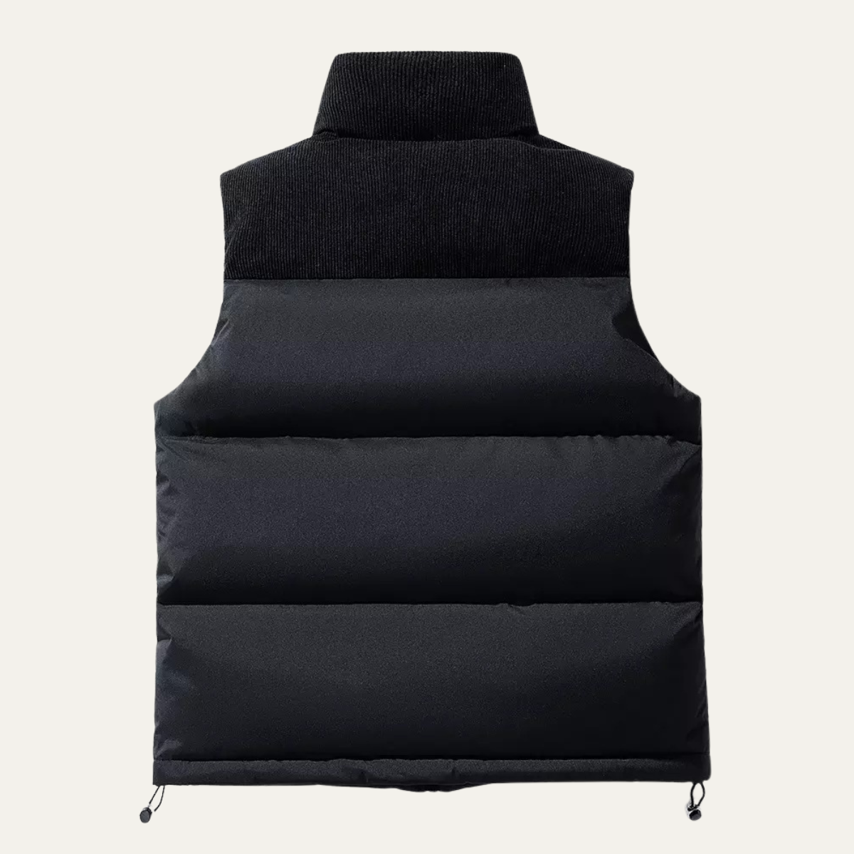 Axel | Men's Quilted Puffer Vest Black Charcoal