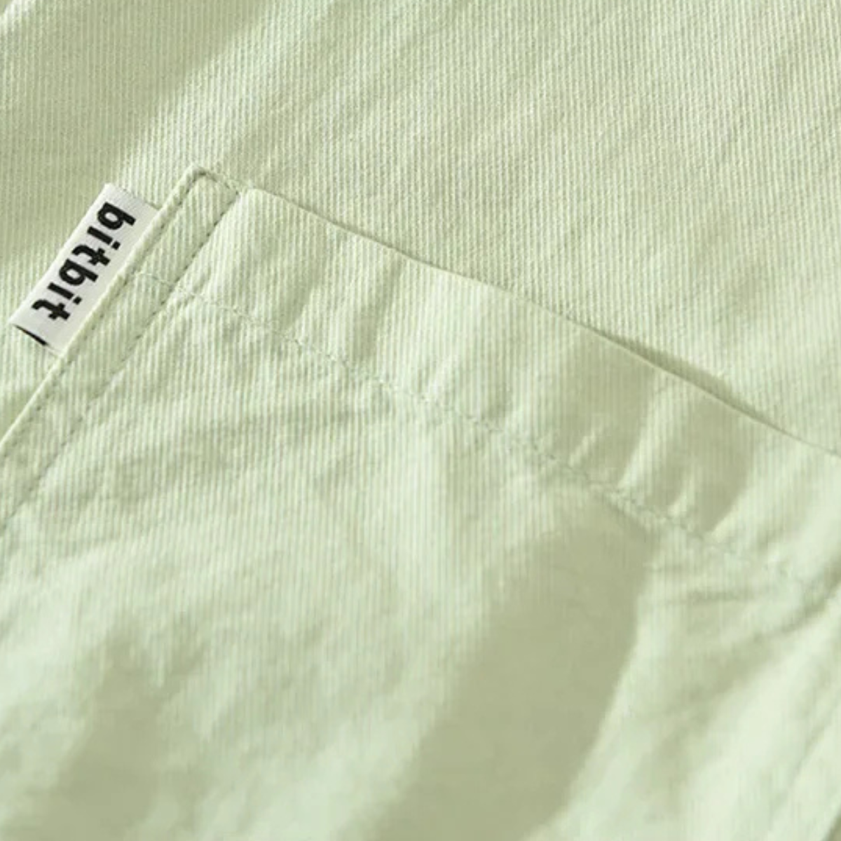 Sage | Men's Short Sleeve Button Up Shirt Light Green